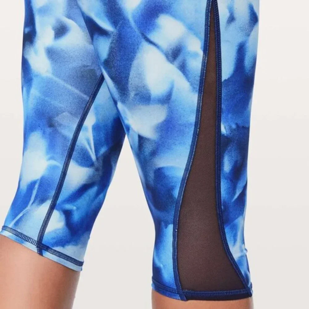 Lululemon Women's Train Times Crop 17 Leggings - Blue - Picture 2 of 8